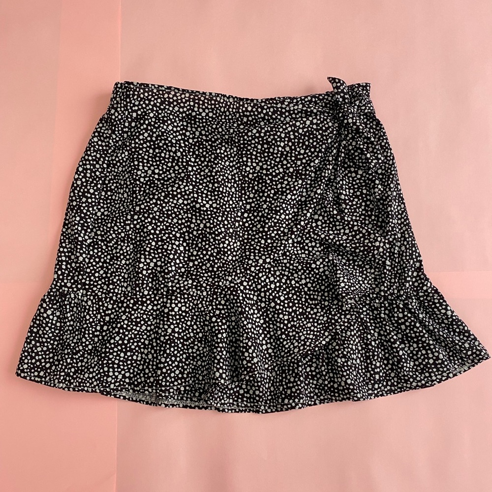 faux wrap skirt